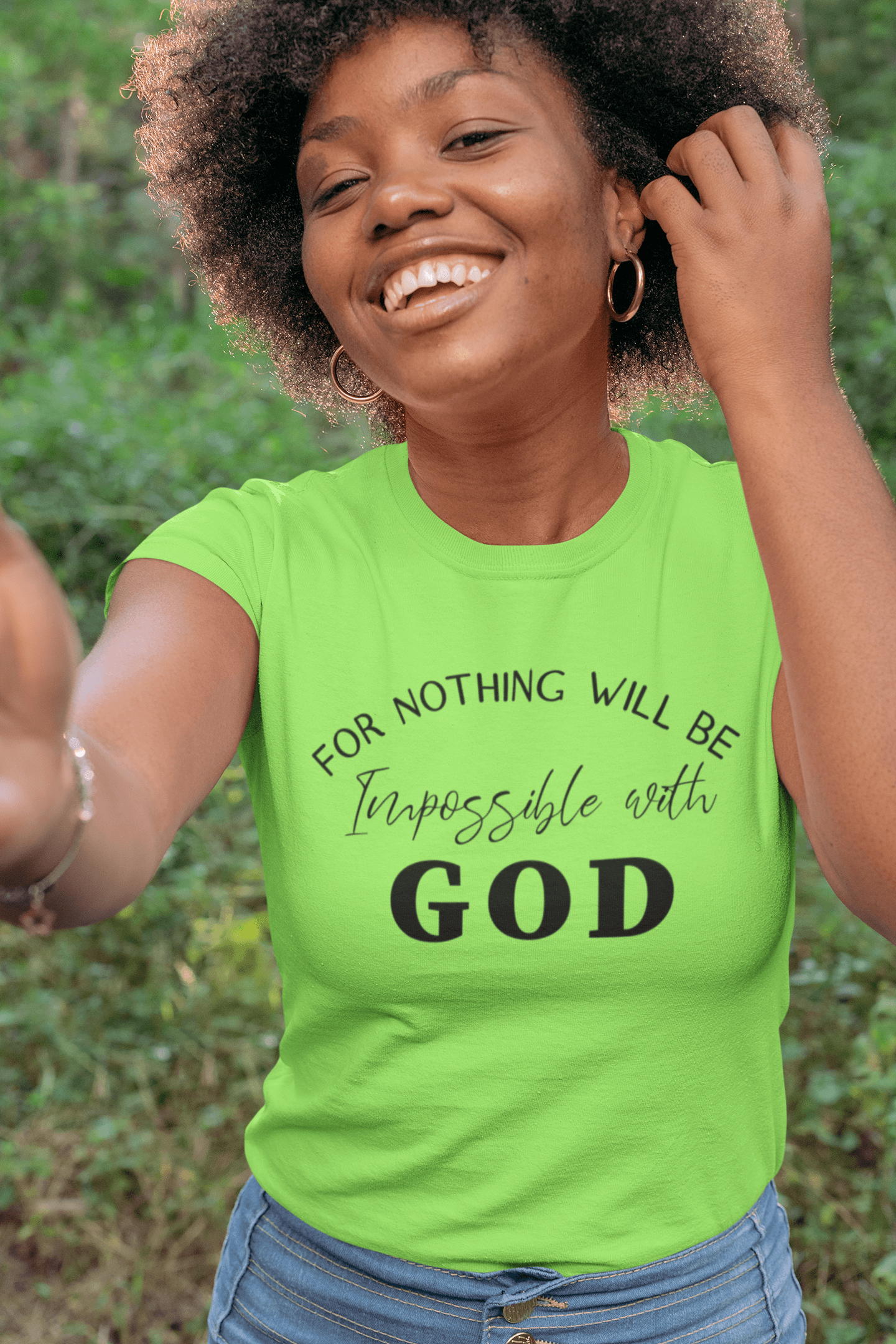For Nothing Will Be Impossible with GOD - Unisex T-Shirt - The Imperial