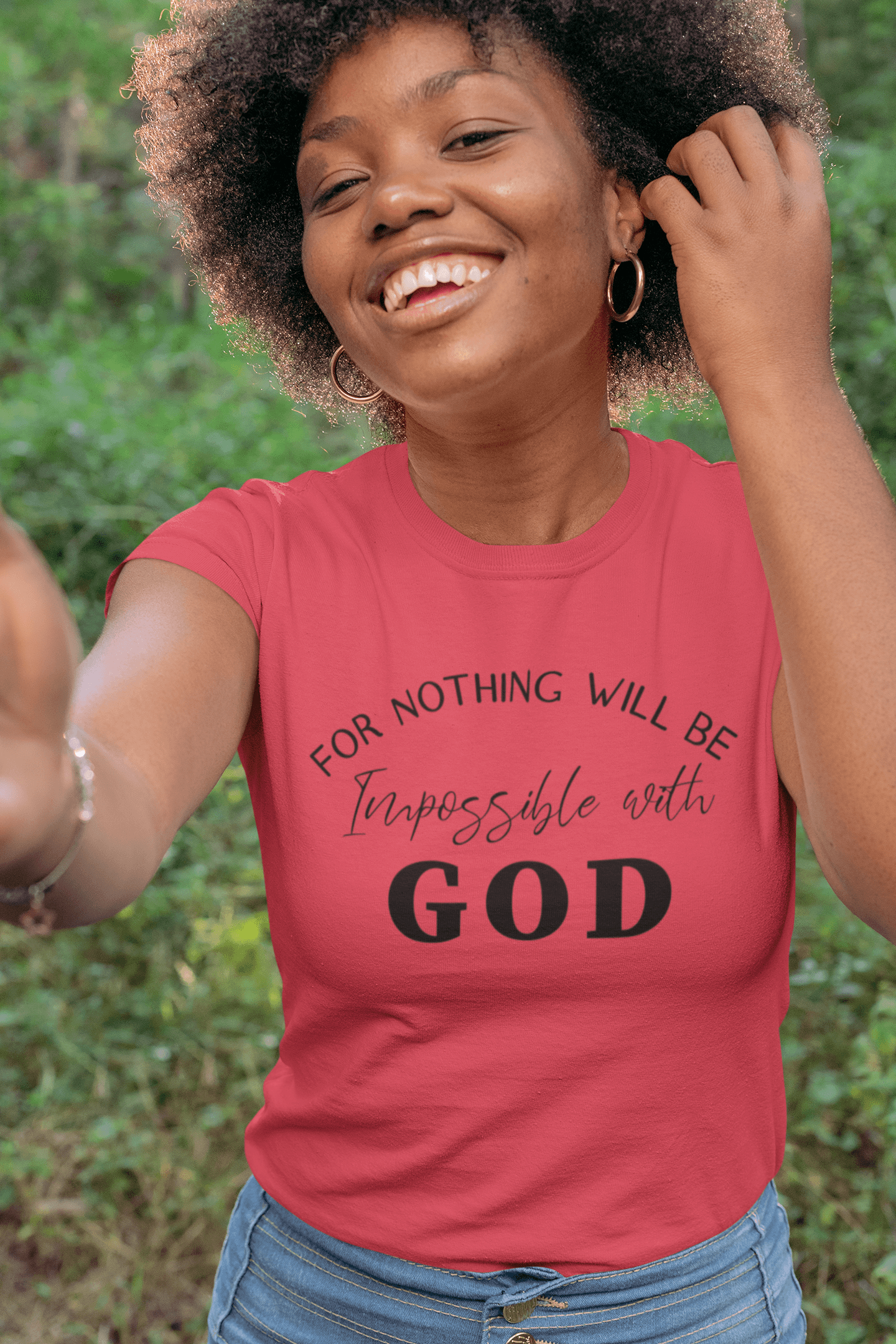 For Nothing Will Be Impossible with GOD - Unisex T-Shirt - The Imperial