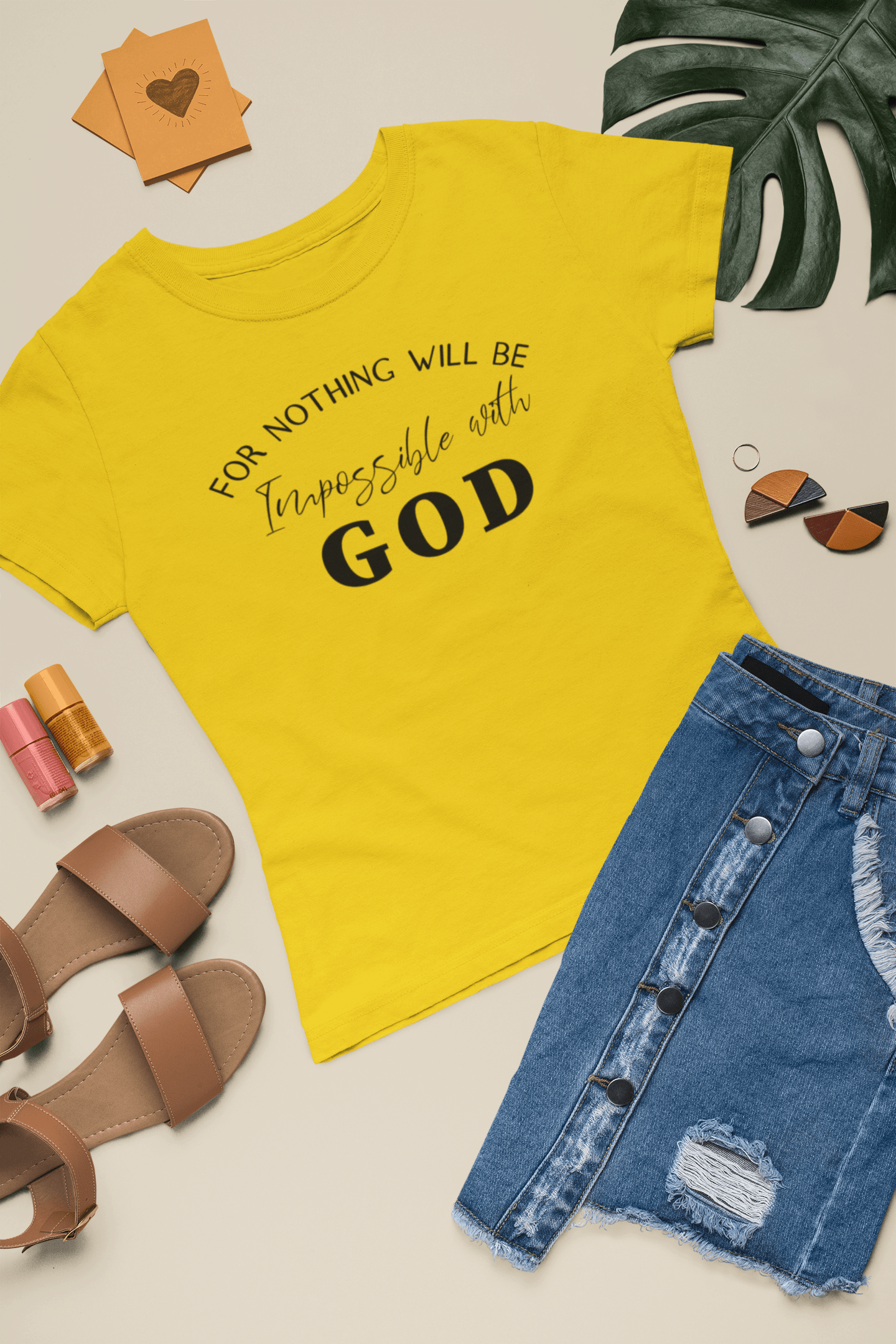 For Nothing Will Be Impossible with GOD - Unisex T-Shirt - The Imperial